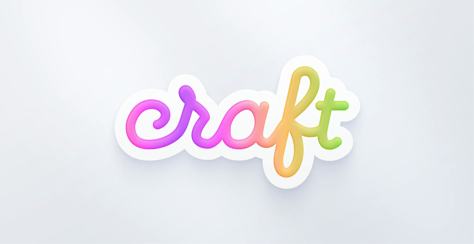 Colorful Craft lettering mark